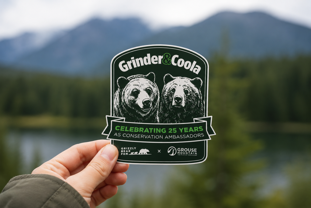 Limited Edition Grinder & Coola 25th Bear-thday Sticker